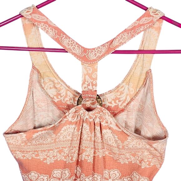 BLACK FRIDAY SALE - Women's Y2K Racerback tank top, lace trim VTG - Picture 2 of 3